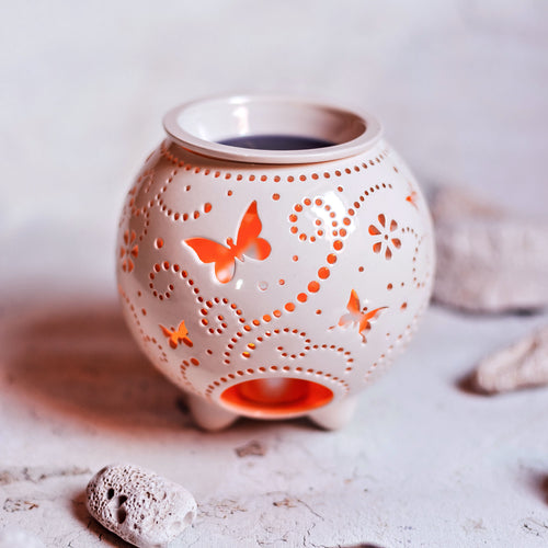 Aromaterapinė žvakidė drugeliai gimtadienis kalėdos nauji metai vestuvės dovana keramika molis šeimos židinys dariaus keramika
