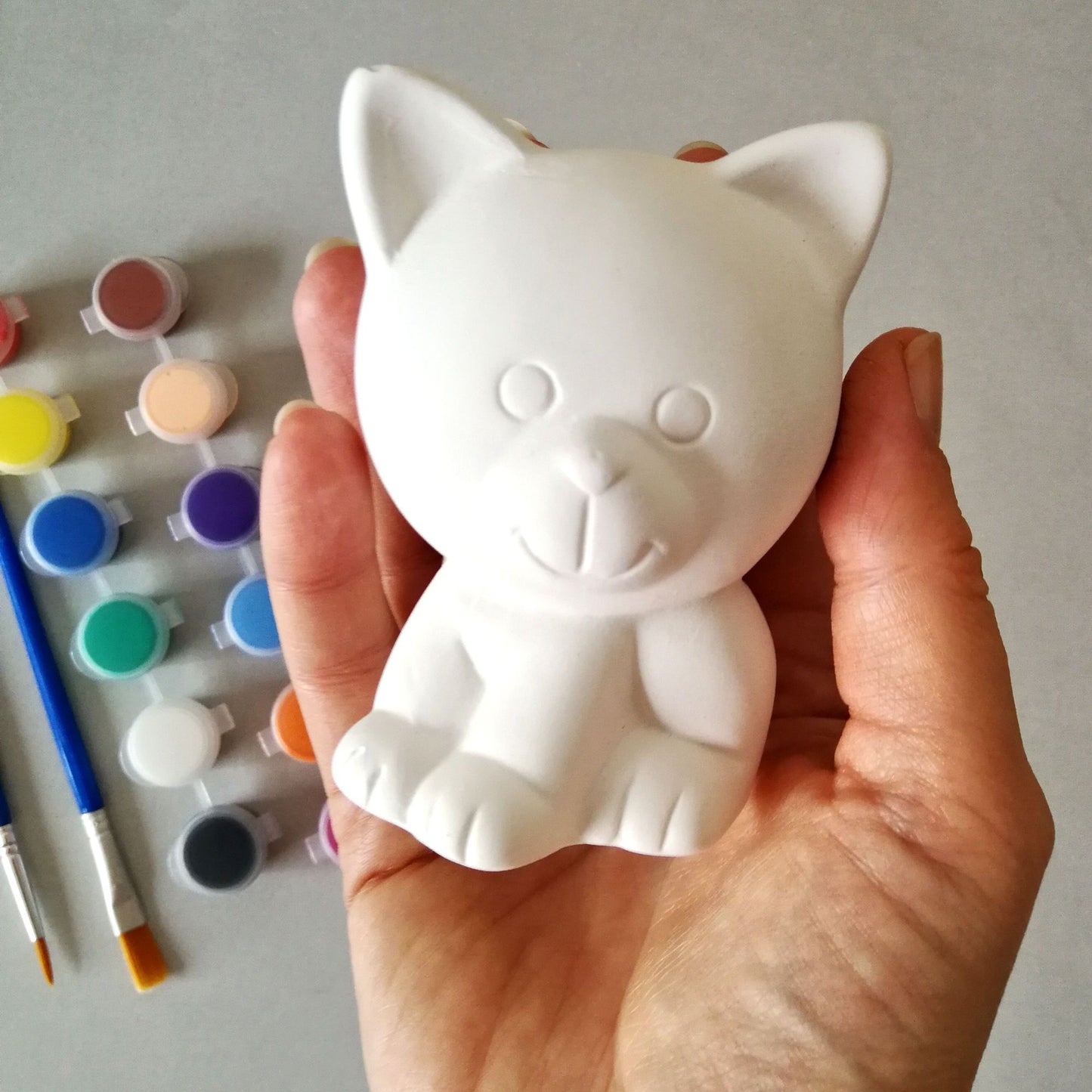 Craft Kit for Kids, Gnome Figurine, Homemade Crafts, Paint your Own, Make Your Own, Ceramic Painting, Gnome Patterns, paint kit, pottery painting, diy painting kit, ready to paint, diy craft kit, easter gnomes, super boy, t-rex, tyrannosaurus, stegosaurus, brontosaurus, a cat, boy, girl, fish, unicorn
