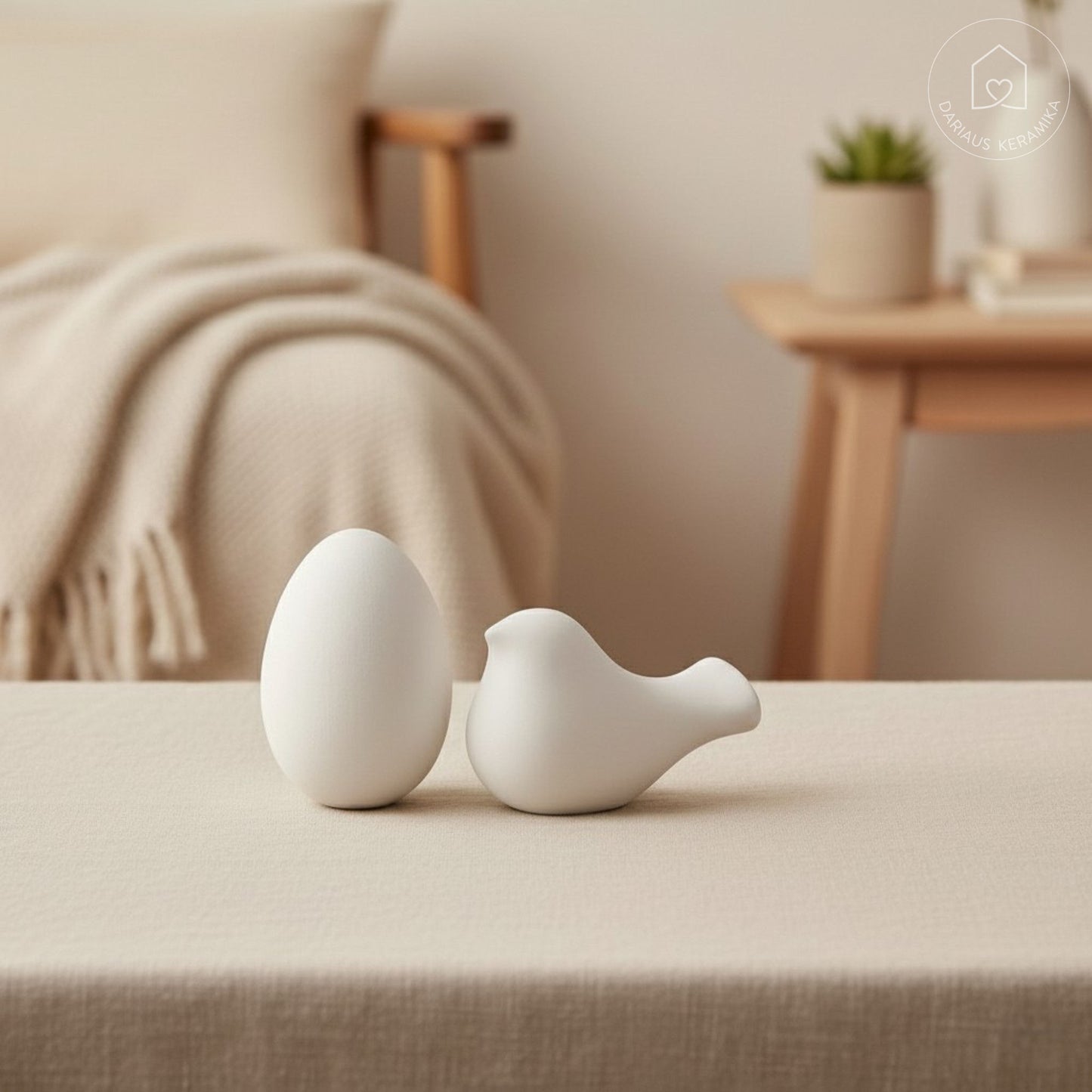 Molinis kiaušinis dekoravimui ir Velykų spalvinimo rinkinis vaikams - rankų darbo keramika - Dariaus Keramika