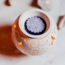 Įkelti vaizdą į galerijos rodinį, Aromaterapinė žvakidė drugeliai gimtadienis kalėdos nauji metai vestuvės dovana keramika molis šeimos židinys dariaus keramika
