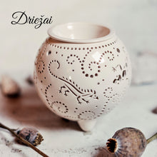Įkelti vaizdą į galerijos rodinį, Aromaterapinė žvakidė gimtadienis kalėdos nauji metai vestuvės dovana keramika molis šeimos židinys dariaus keramika
