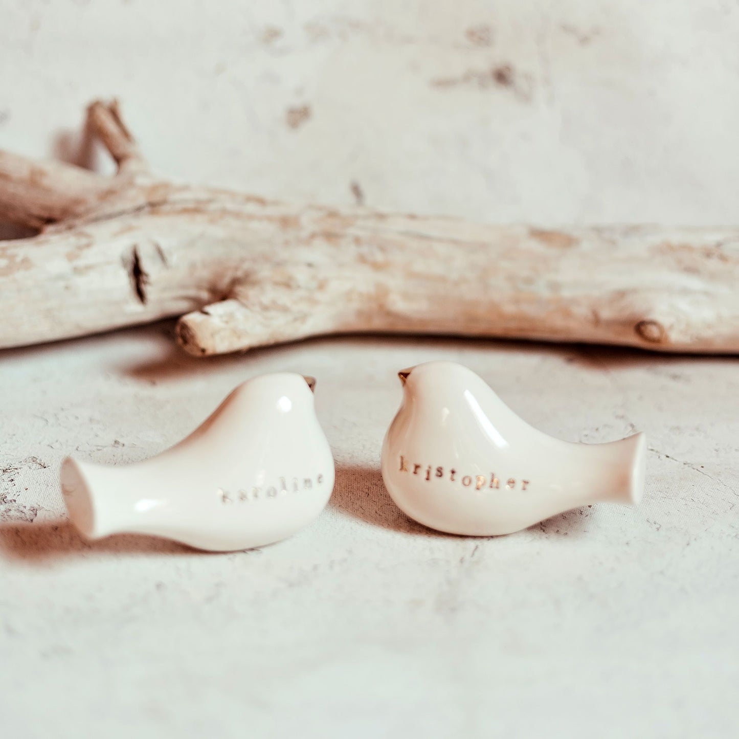 Vestuvių dovana dekoras balandis love meilė auksas personalizuota cake topper figūrėlė gimtadienis kalėdos nauji metai dovana keramika molis namų dekoras dariaus keramika