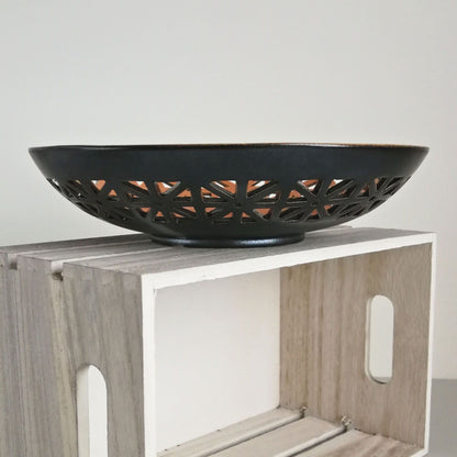 Ažūrinė keraminė lėkštė - dubuo (įvairių spalvų) - Dariaus keramika