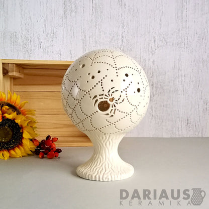 Ažūrinė keraminė žvakidė „Vorai“ - Dariaus keramika