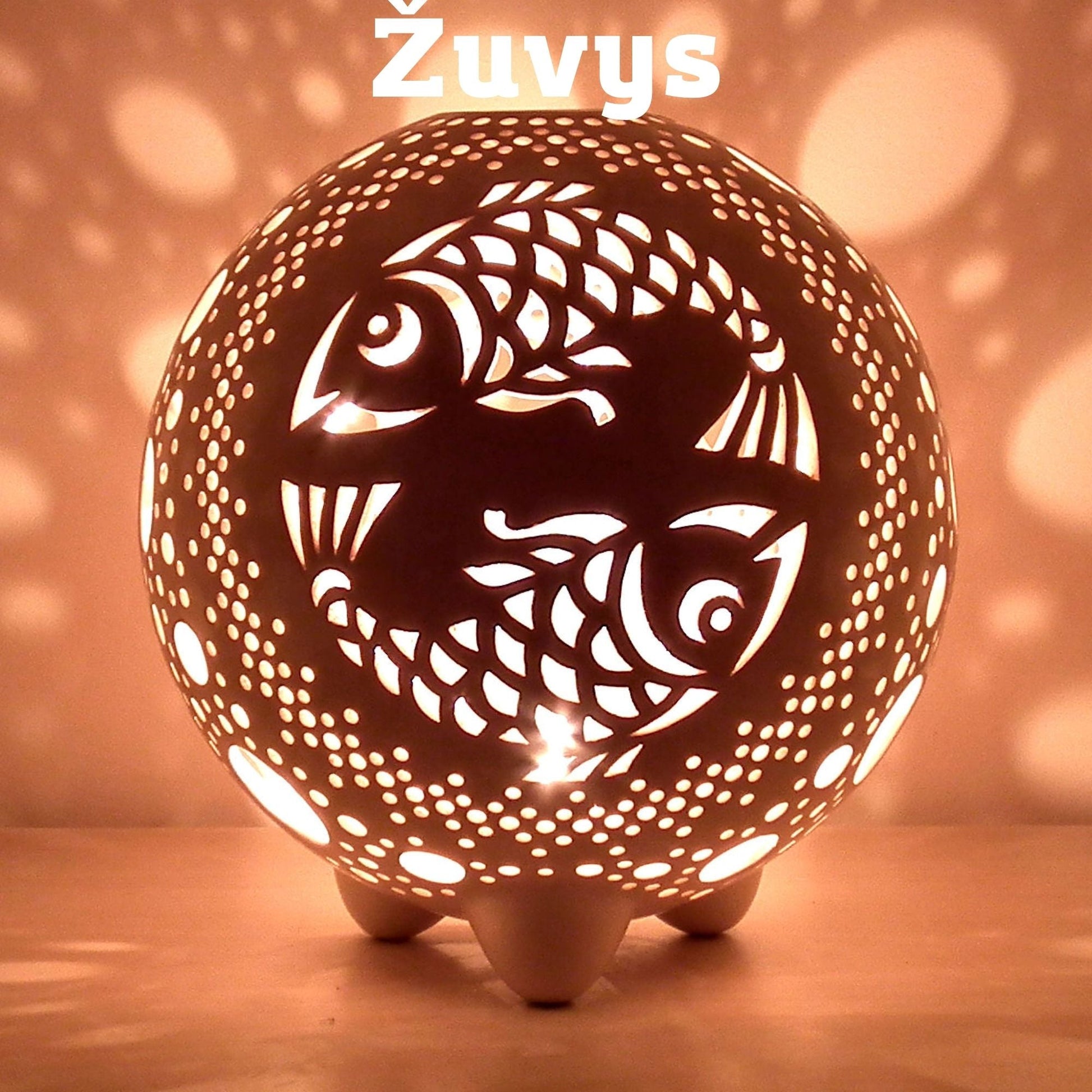Ažūrinė keraminė žvakidė „Zodiako ženklai“ - Dariaus keramika