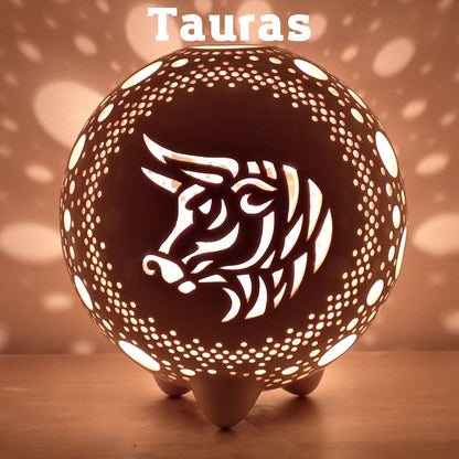 Ažūrinė keraminė žvakidė „Zodiako ženklai“ - Dariaus keramika