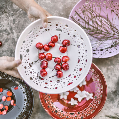 ažūrinė lėkštė dubuo vaisiams vaisinė saldaininė dekoras gimtadienis kalėdos nauji metai vestuvės dovana keramika molis dariaus keramika